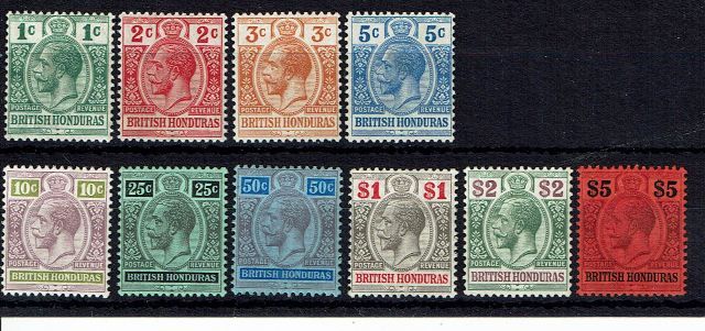 Image of British Honduras/Belize SG 101/10 LMM British Commonwealth Stamp